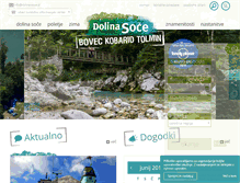 Tablet Screenshot of dolina-soce.com